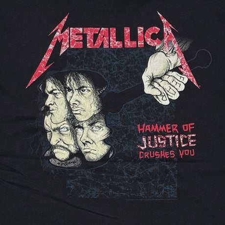 METALLICA AND JUSTICE FOR ALL... HANES LARGE 8501