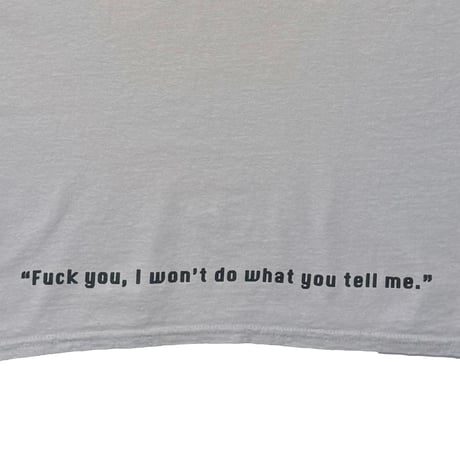 RAGE AGAINST THE MACHINE MAXELL PARODY FUCK YOU I WON'T DO WHAT YOU TELL ME GILDAN XL 4160