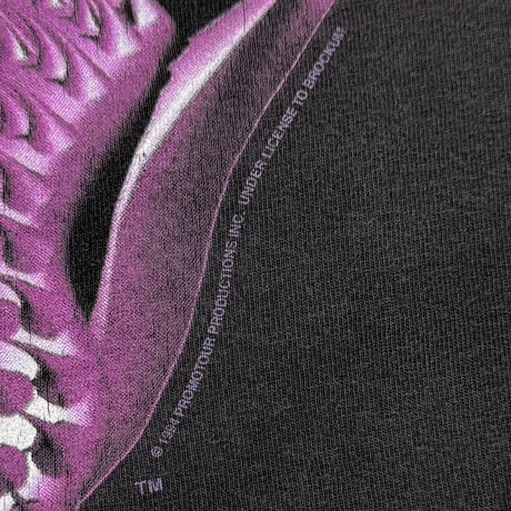 THE ROLLING STONES PURPLE SPIKE TONGUE BLACK FITS XL 1885