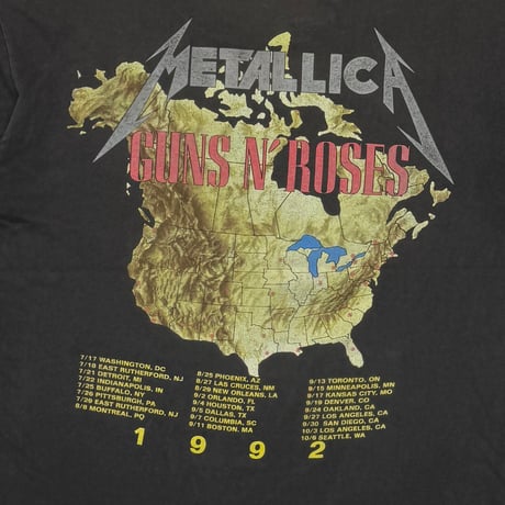 GUNS N' ROSES METALLICA TOUR 1992 BROCKUM LARGE 2396