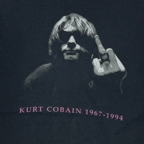 NIRVANA KURT COBAIN MEMORIAL FUCK FINGER FRUIT OF THE LOOM MEDIUM 0546