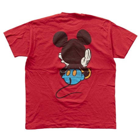DISNEY VINTAGE BLUE PANT MICKEY LINK PRINT RED XL 0384