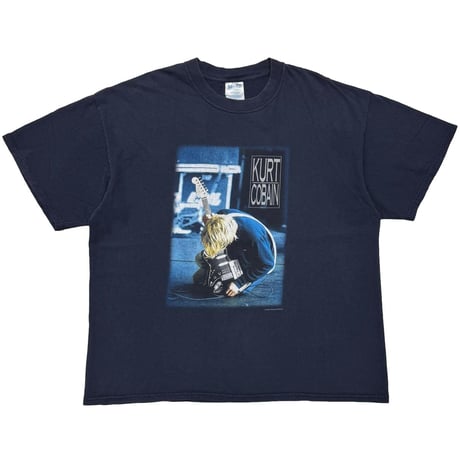 NIRVANA KURT COBAIN GIUTER 2000 NAVY M&O XL 5539