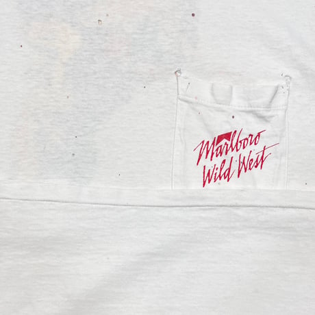 Marlboro WILD WEST MAN POCKET SLEEVELESS WHITE ONEITA XL 3460