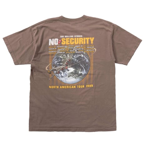 THE ROLLING STONES PADROCK TONGUE NO SECURITY TOUR BROWN MURINA XL 8186