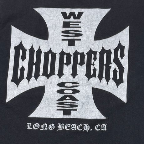 WEST COAST CHOPPERS IRON CROSS LONG BEACH LA LS BLACK FITS LARGE 3384