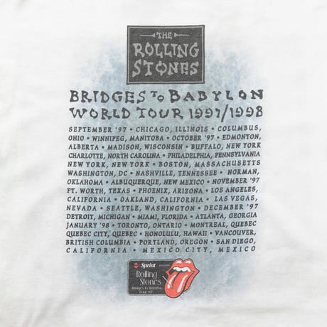 THE ROLLING STONES BRIDGES TO BABYLON BLUE LION WHITE ANVIL LARGE 1895