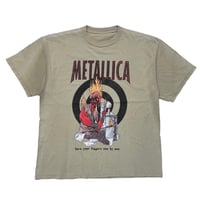 METALLICA HARD YOUR FINGERS ONE BY ONE FITS XL KHAKI 1359