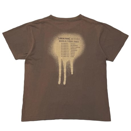 LINKIN PARK METEORA 2003 LP LOGO BROWN MATFIA'S MEDIUM 9539