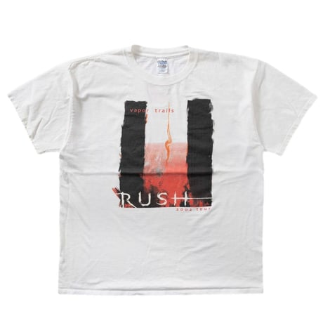 RUSH VAPOR TRAILS 2002 TOUR WHITE GILDAN XL 0490