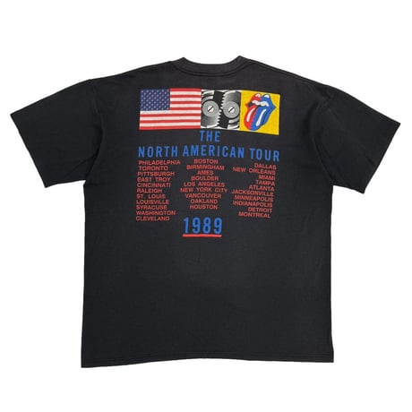 THE ROLLING STONES 1989 NORTH AMERICAN TOUR BIG TONGUE FITS XL 3127