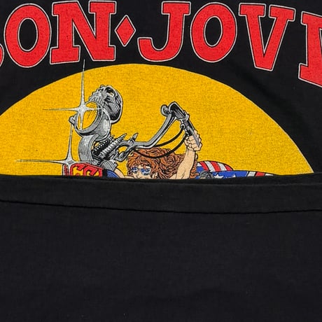 BON JOVI 1989 BIKE SLEEVELESS ENGLAND FITS XL 6622