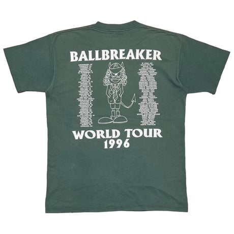 AC/DC BALLBREAKER WORLD TOUR GREEN BROCKUM LARGE 2017
