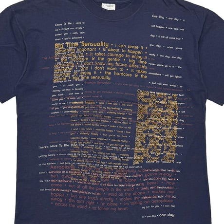 Bjork 1994 THE LYRICAL TEXT NAVY SCREEN STARS LARGE 9207