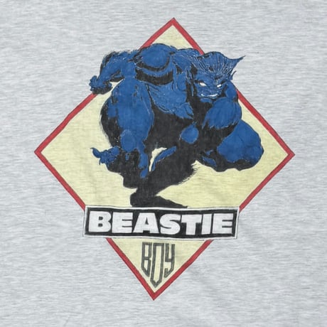 BEASTIE BOY HAND PRINT BOOTLEG ASH GREY FITS XL 0502