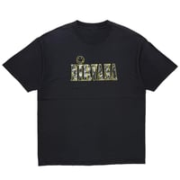NIRVANA TEXT LOGO WITH SMILE BLACK FITS LARGE 7063