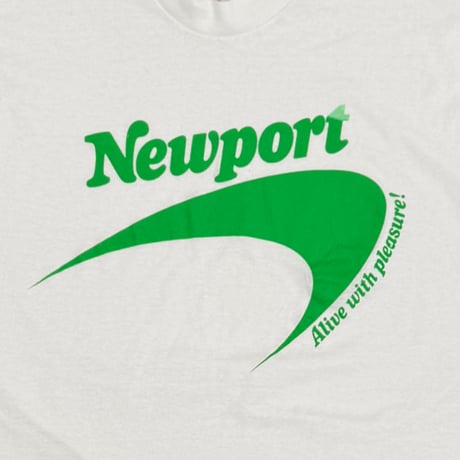 Newport GREEN TEXT WHITE XL 2389