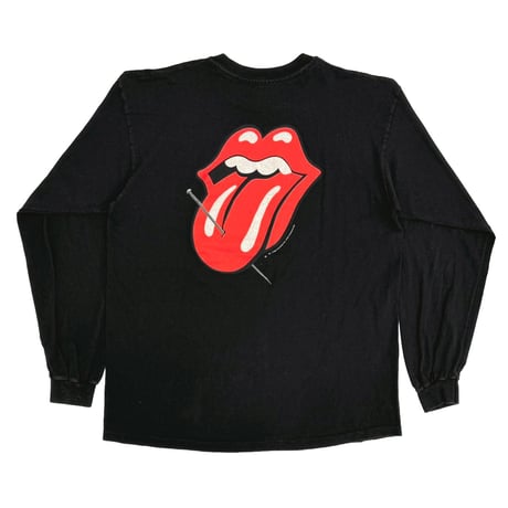 THE ROLLING STONES 1997 SPRINT TOUR NAIL TONGUE LS BLACK ANVIL XL 9027
