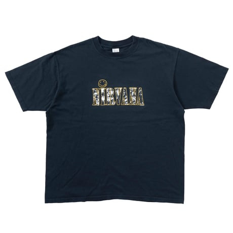 NIRVANA TEXT LOGO WITH SMILE BLACK XL 8443