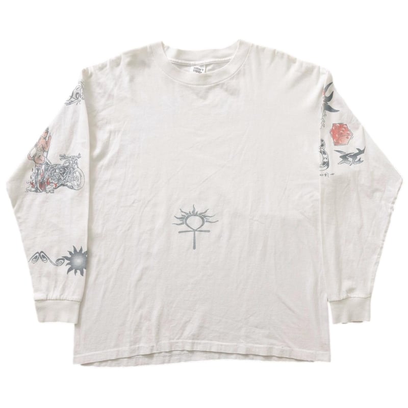 DENNIS RODMAN TATTOO LS WHITE XL 0890 | greatLA