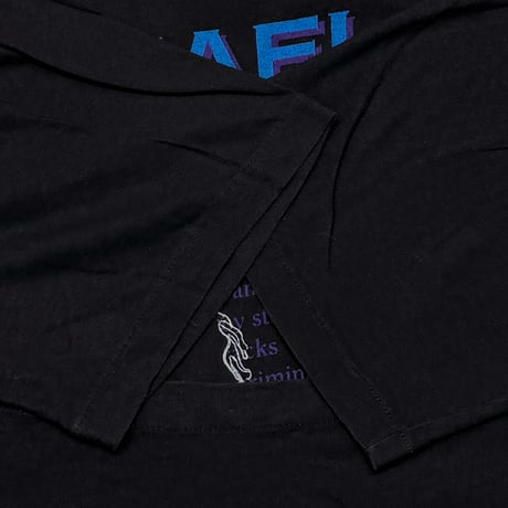 MICHAEL JACKSON DANGEROUS BLUE TEXT NAME DOUBLE SIDE BLACK LARGE 3658