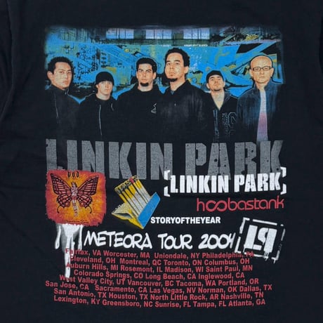 LINKIN PARK METEORA TOUR 2004 BOOTLEG FRUIT OF THE LOOM LARGE 4200