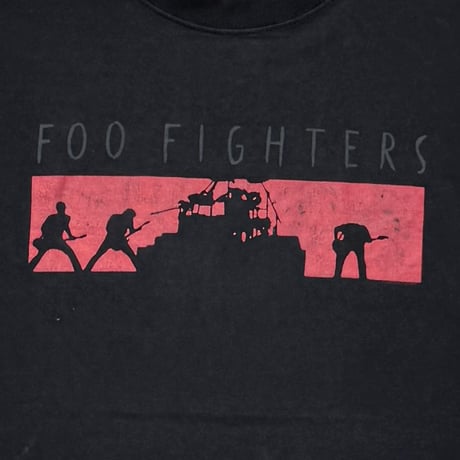 FOO FIGHTERS ONE BY ONE BLACK FRUIT OF THE LOOM LARGE 1635