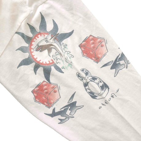 DENNIS RODMAN TATTOO LS WHITE XL 0890