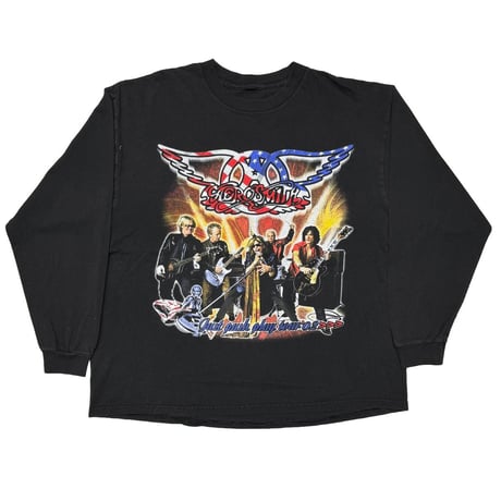 AEROSMITH JUST PUSH PLAY SORAYAMA AMERICAN FLAG BOOTLEG LS FITS XL 8740