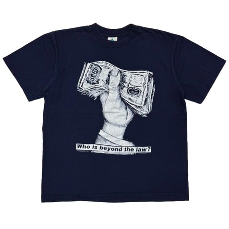 RAGE AGAINST THE MACHINE BARBARA KRUGER MONEY NAVY CHAMP LARGE 1723