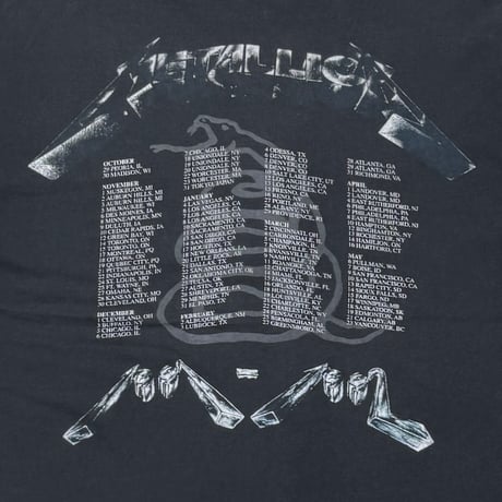 METALLICA 1991 4FACE TOUR METALLICA TAG XL 9385