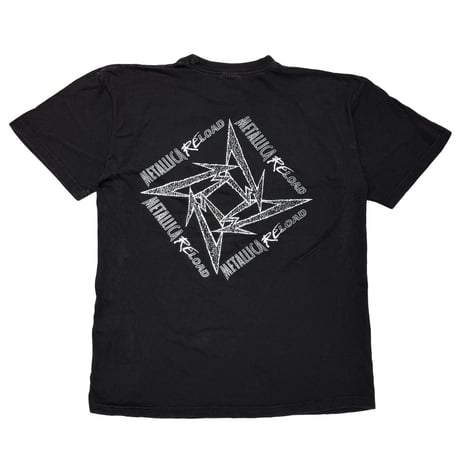 METALLICA RELOAD BOOTLEG FRONT LOAD TEXT BACK MONOCHROME M LINK LOGO XL 7587
