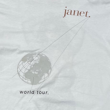 JANET JACKSON HANDBRA 1993 WORLD TUOR WHITE LARGE 9948