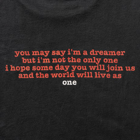 JOHN LENNON IMAGINE YOU MAY SAY I'M A DREAMER...ONE HANES XL 1578