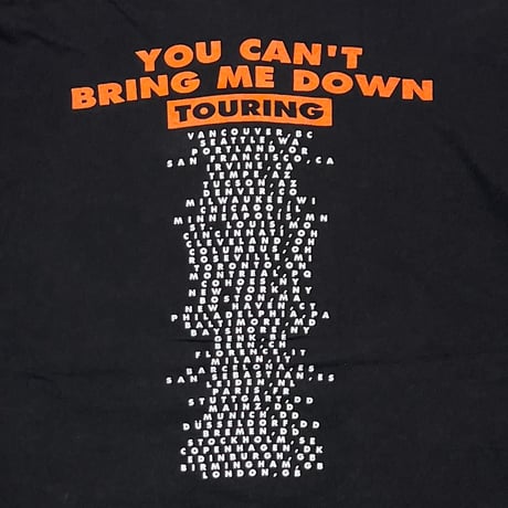 SUICIDAL TENDENCIES YOU CAN'T BRING ME DOWN BLACK HANES LARGE 3111