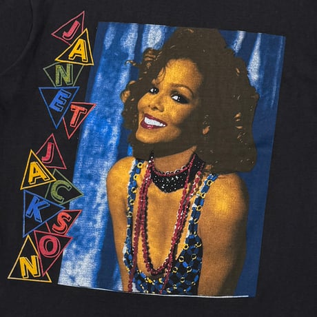 JANET JACKSON RAP DESIGN DOUBLE SIDDE BLACK XL 3617