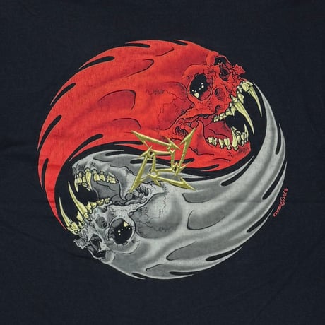 METALLICA PUSHEAD YING YANG REBEL SKULL FITS XL 5745