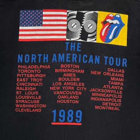 THE ROLLING STONES 1989 NORTH AMERICAN TOUR BIG TONGUE FITS XL 3127
