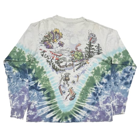 GRATEFUL DEAD 1996 SKIING OVP TIEDYE LIQUID BLUE XL 0935