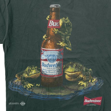 Budweiser 3FROGS BEER BOTTLE GREEN TULTEX LARGE 2050