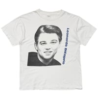 LEONARDO DICAPRIO BIG FACE TEE WHITE LARGE 9243