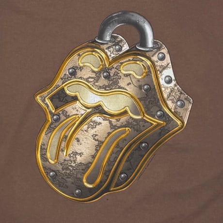 THE ROLLIING STONES NO SECURITY TOUR PADLOCK TONGUE BROWN MURINA LARGE 5708