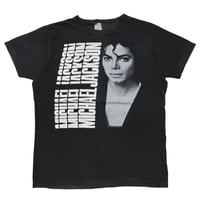 MICHAEL JACKSON COLUMN NAME AND PORTRAIT BLACK LARGE 3652