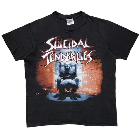 SUICIDAL TENDENCIES YOU CAN'T BRING ME DOWN BLACK HANES LARGE 3111