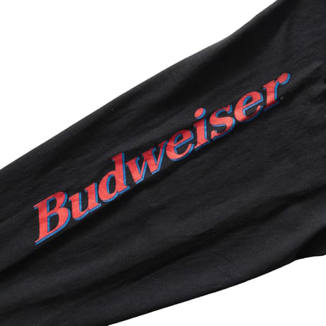 Budweiser NHRA SLEEVE LOGO LS BLACK JERZEES XL 4172