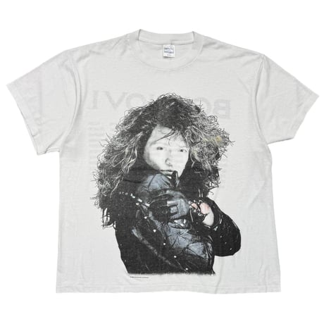 BON JOVI 1988 PORTRAIT BACK TOUR WHITE SPRING FORD XXL 0404