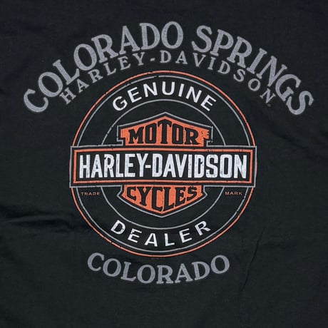 HARLEY DAVIDSON EMBLEM & FLAME POCKET COLORADO LS LARGE  0787