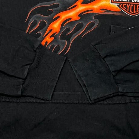 HARLEY DAVIDSON EMBLEM & FLAME POCKET COLORADO LS LARGE  0787