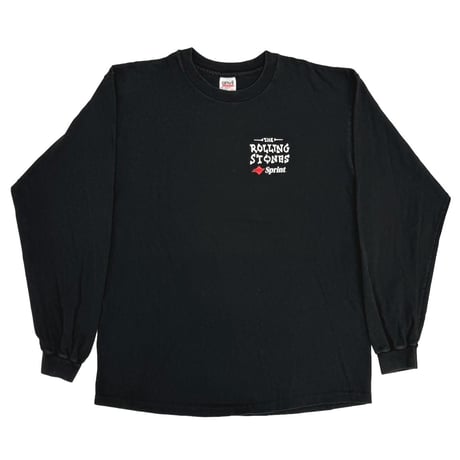 THE ROLLING STONES 1997 SPRINT TOUR NAIL TONGUE LS BLACK ANVIL XL 9027