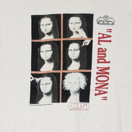 OLD&VINTAGE MONALIZA PARODY AL AND MONA WHITE ONEITA LARGE 2476